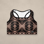 Vazzari Bordeaux Enclave Padded Bra on beige studio wall