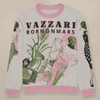 Vazzari Born On Mars Knit – Duck on beige studio wall