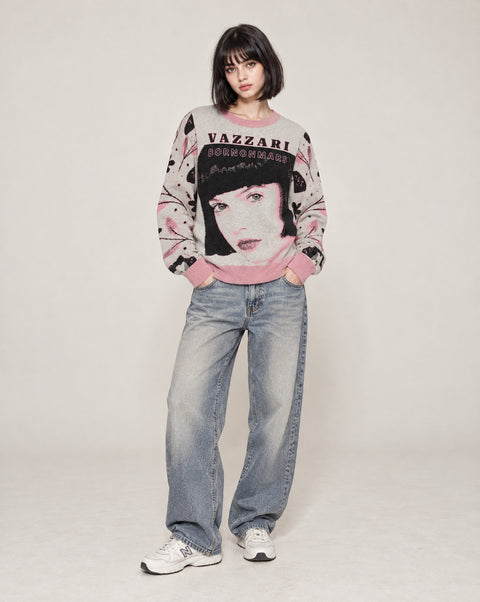 Vazzari Born On Mars Knit – Brunette worn by model
