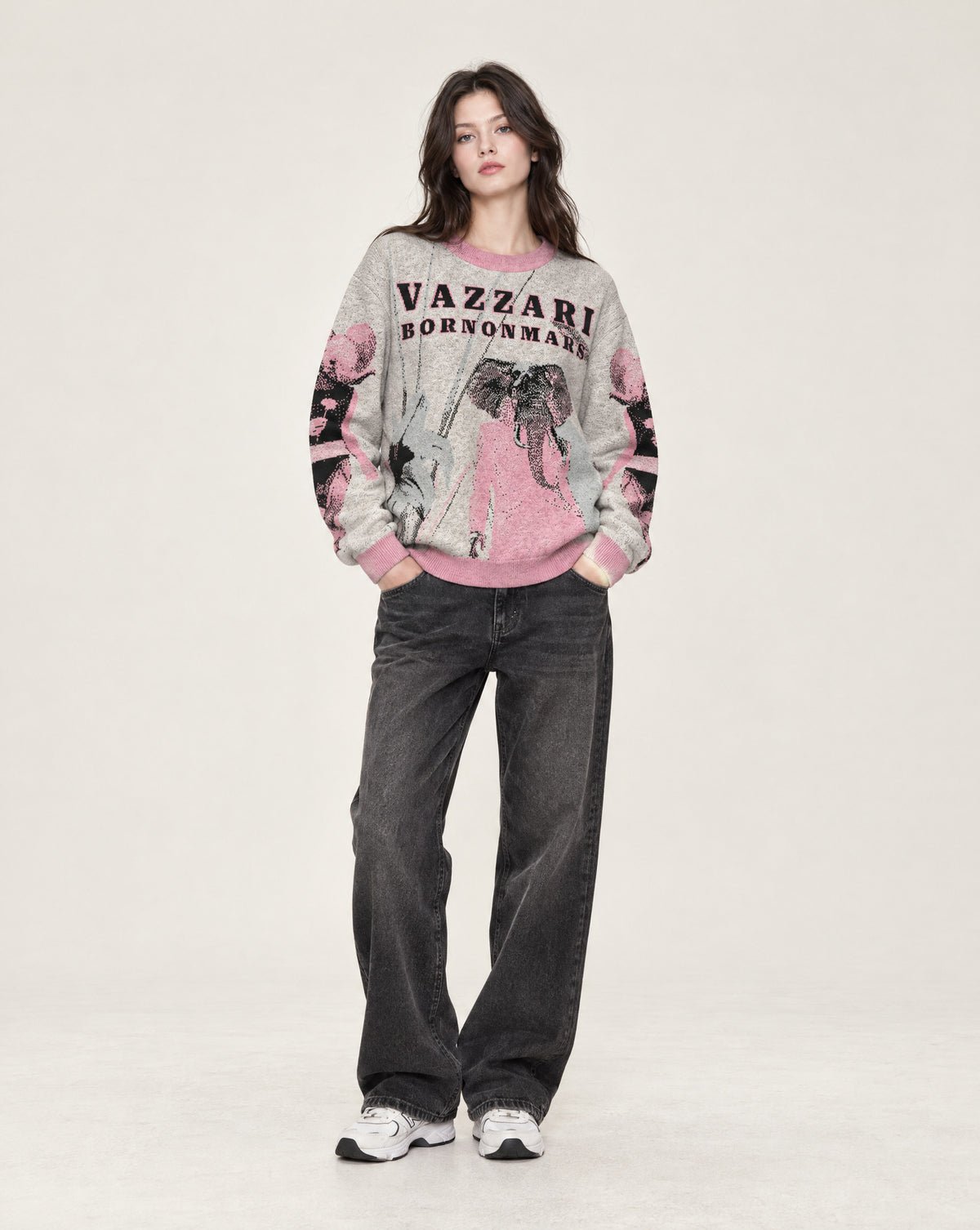 Vazzari Born On Mars Knit – Elephant – Vazzari model