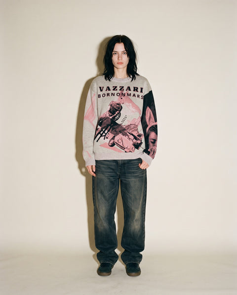 Vazzari Born On Mars Knit – Rabbit worn by model