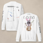 Vazzari Bunnylocked 404 Sweatshirt on beige studio wall