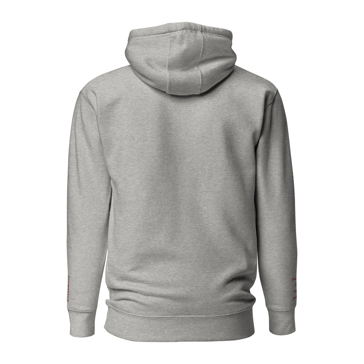 Vazzari Nuvanta Women's Hoodie – Carbon Grey – back view – clean studio shot