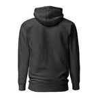 Vazzari Zenitron Hoodie – Charcoal Heather – back view – clean studio shot