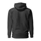Vazzari Nuvanta Women's Hoodie – Charcoal Heather – back view – clean studio shot