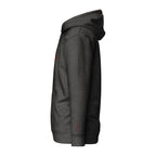 Vazzari Nuvanta Women's Hoodie – Charcoal Heather – left view – clean studio shot