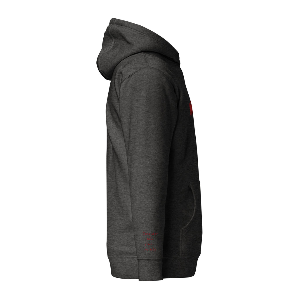 Vazzari Nuvanta Women's Hoodie – Charcoal Heather – right view – clean studio shot