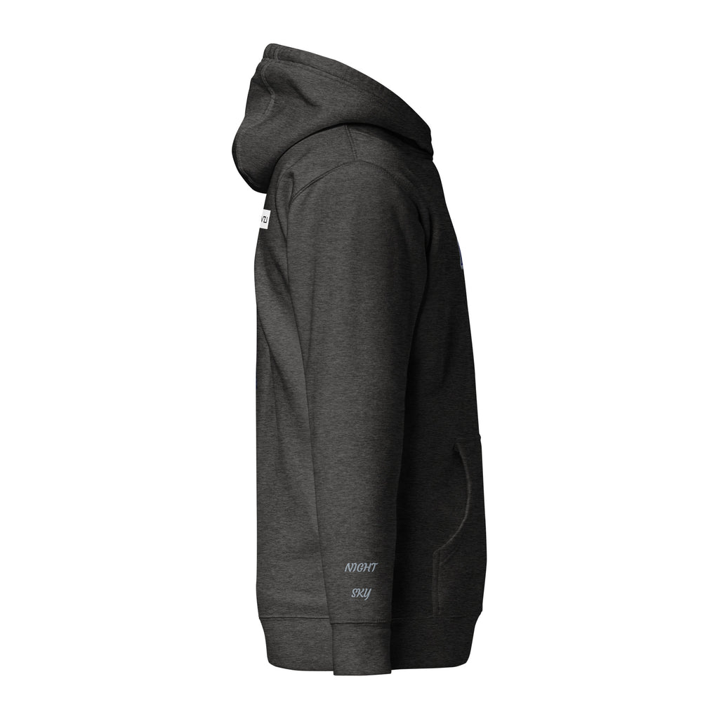 Vazzari Lunaris Hoodie – Charcoal Heather – right view – clean studio shot