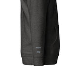 Vazzari Lunaris Hoodie – Charcoal Heather – right sleeve detail – clean studio shot