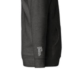 Vazzari Aethonius Men's Hoodie – Charcoal Heather – right sleeve detail – clean studio shot
