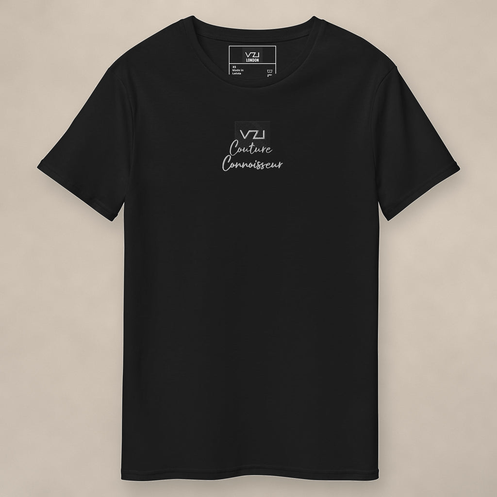 Vazzari Connoisseur Cotton Tee on beige studio wall