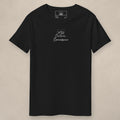 Vazzari Connoisseur Cotton Tee on beige studio wall