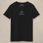Vazzari Connoisseur Cotton Tee on beige studio wall