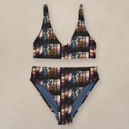 Vazzari Cosmos Bikini Set on beige studio wall