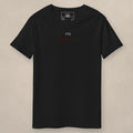 Vazzari Couture Cotton Tee on beige studio wall