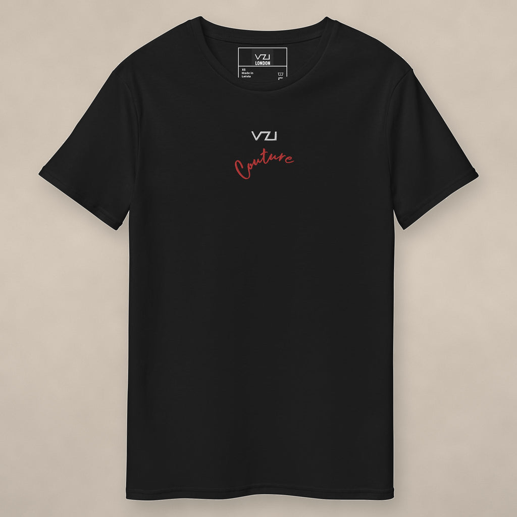 Vazzari Couture Cotton Tee II on beige studio wall
