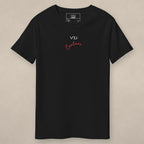 Vazzari Couture Cotton Tee II on beige studio wall