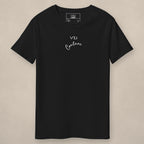 Vazzari Couture Cotton Tee III on beige studio wall