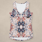 Vazzari Cybernetic 2075 Tank Top on beige studio wall