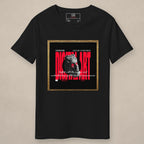 Vazzari Digital Art Tee on beige studio wall
