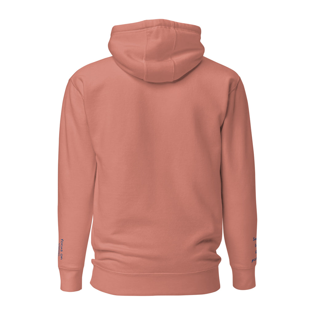 Vazzari Omnimira Women's Hoodie – Dusty Rose – back view – clean studio shot