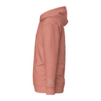 Vazzari Aethonius Men's Hoodie – Dusty Rose – left view – clean studio shot
