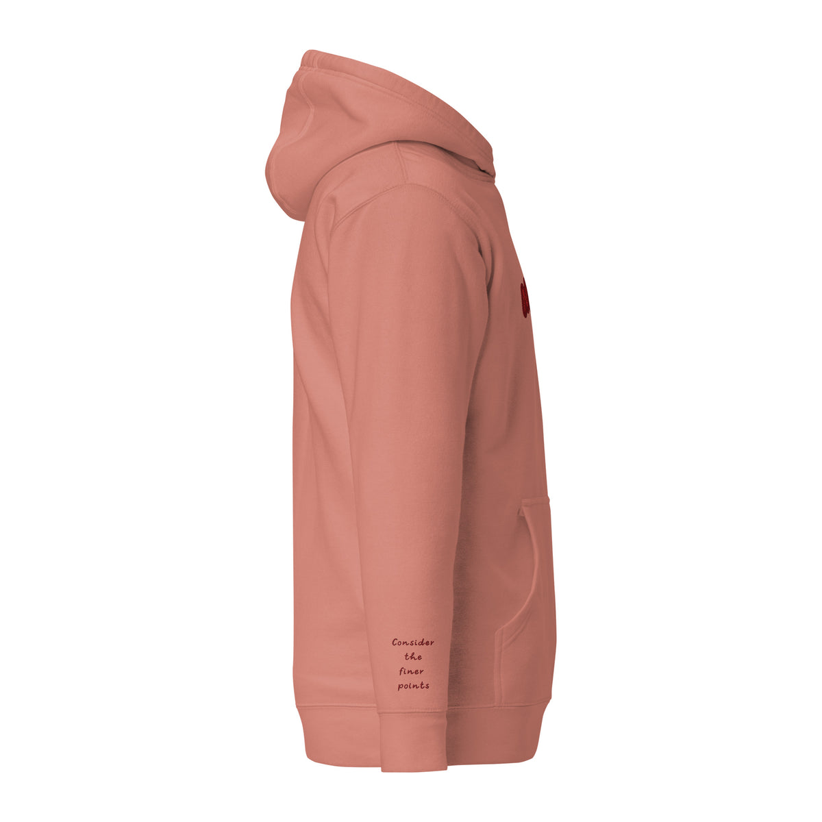 Vazzari Nuvanta Women's Hoodie – Dusty Rose – right view – clean studio shot