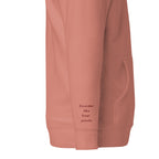 Vazzari Nuvanta Women's Hoodie – Dusty Rose – right sleeve detail – clean studio shot