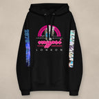 Vazzari Escape Matrix Hoodie on beige studio wall