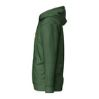 Vazzari Zenitron Hoodie – Forest Green – left view – clean studio shot