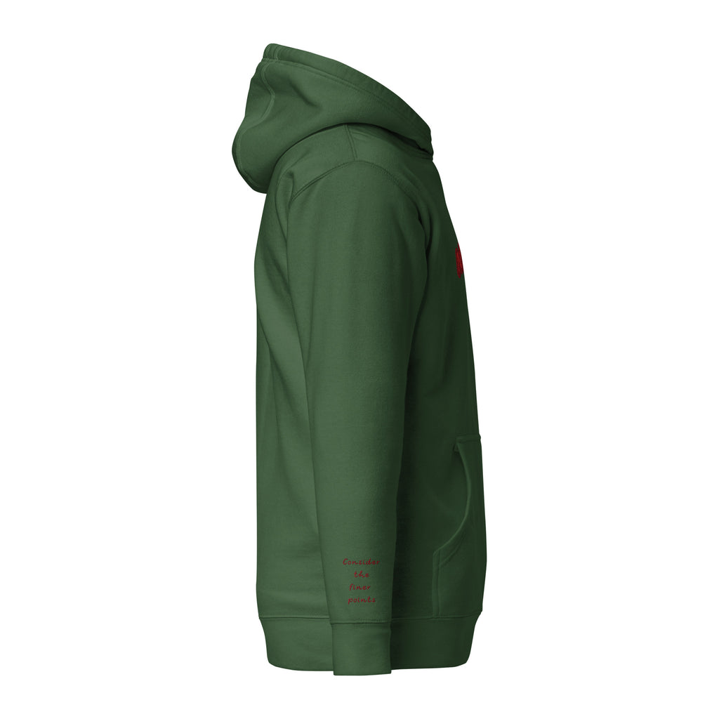 Vazzari Nuvanta Women's Hoodie – Forest Green – right view – clean studio shot