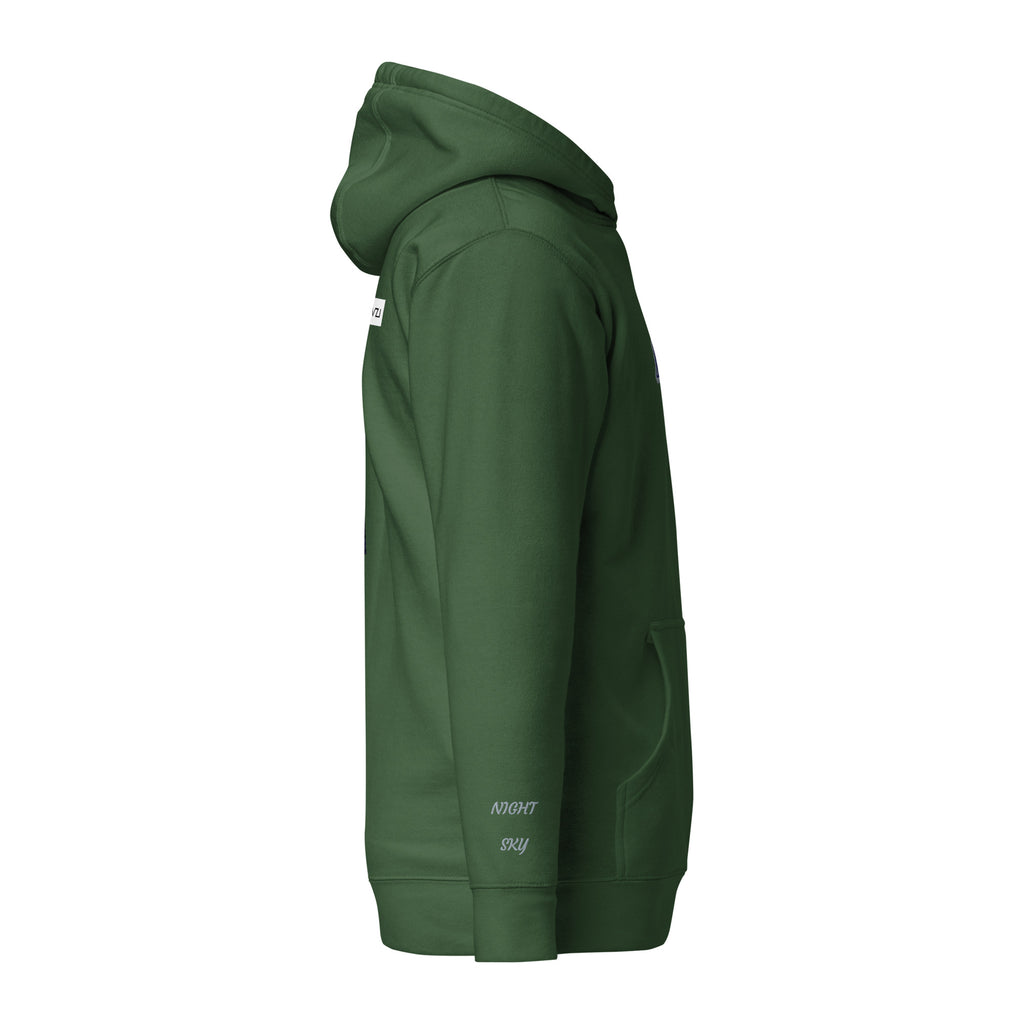Vazzari Lunaris Hoodie – Forest Green – right view – clean studio shot