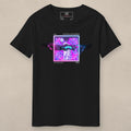 Vazzari Future Coin Tee on beige studio wall