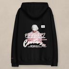 Vazzari Goddess Hybrid Women's Hoodie on beige studio wall