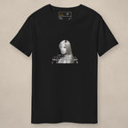 Vazzari Goddess Melding Tee on beige studio wall