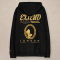 Vazzari Grandeur Throne Hoodie on beige studio wall