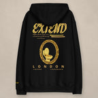 Vazzari Grandeur Throne Hoodie on beige studio wall