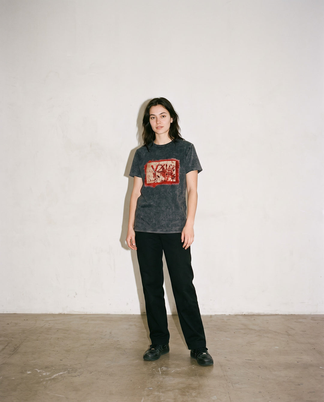Vazzari Hemocode Women's Tee worn by model (woman)