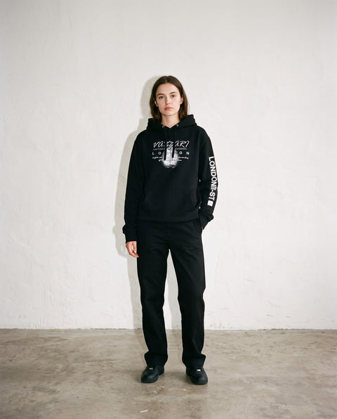 Vazzari Her Heart Organic Hoodie worn by model