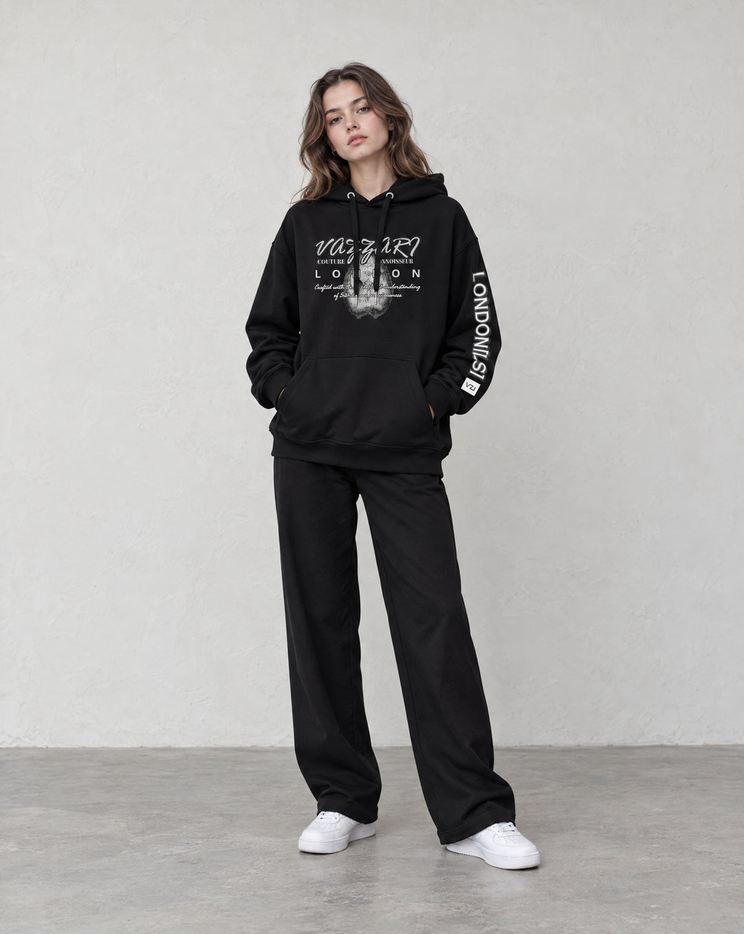 Vazzari Her Heart Organic Hoodie – Vazzari model