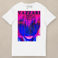 Vazzari Hijack Now Tee on beige studio wall