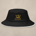 Vazzari I-S London Bucket Hat on beige studio wall