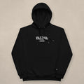 Vazzari London Unisex Hoodie on beige studio wall