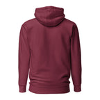 Vazzari Zenitron Hoodie – Maroon – back view – clean studio shot