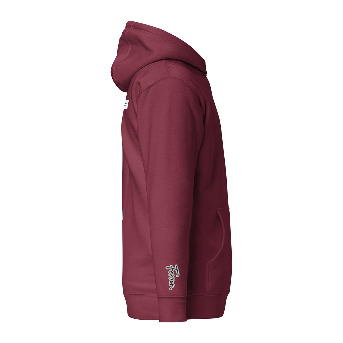 Vazzari Aethonius Men's Hoodie – Maroon – right view – clean studio shot