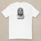 Vazzari Milano Back-Print Fitted Tee on beige studio wall