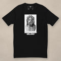 Vazzari Milano Inked Fitted Tee on beige studio wall