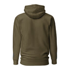 Vazzari Omnimira Women's Hoodie – Military Green – back view – clean studio shot