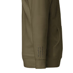Vazzari Zenitron Hoodie – Military Green – right sleeve detail – clean studio shot
