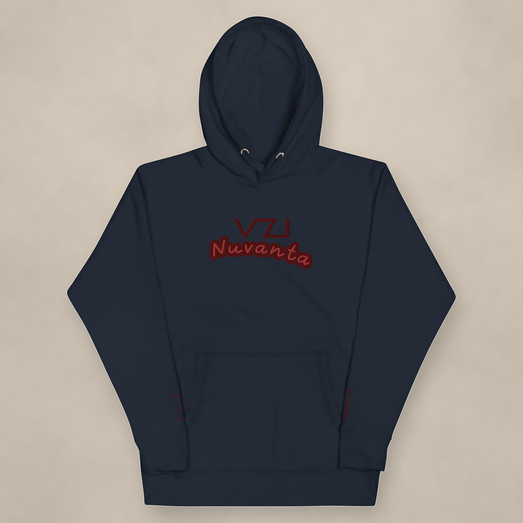 Vazzari Nuvanta Women's Hoodie on beige studio wall